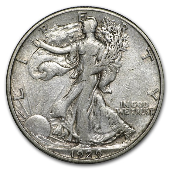 1929-S Walking Liberty Half Dollar VF 1929-S Walking Liberty Half Dollar VF